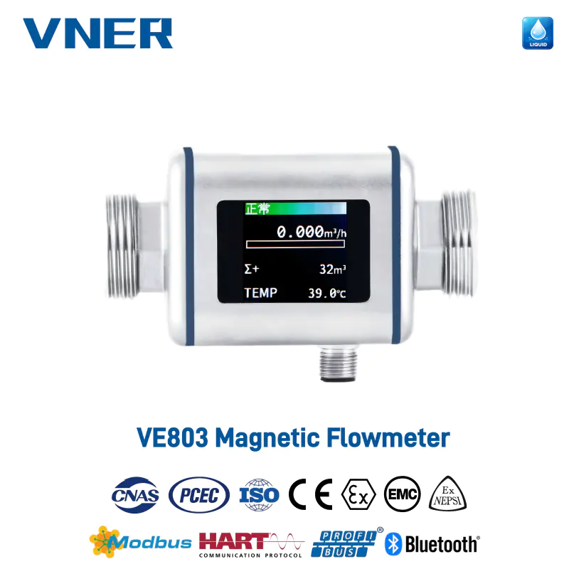 VE803 Pengukur Aliran Elektromagnetik Kompak